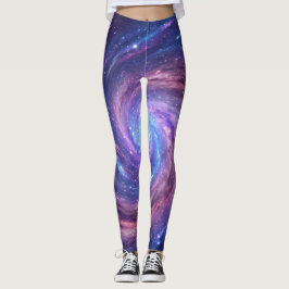 Mystisk Spiralgalax Virvel Leggings