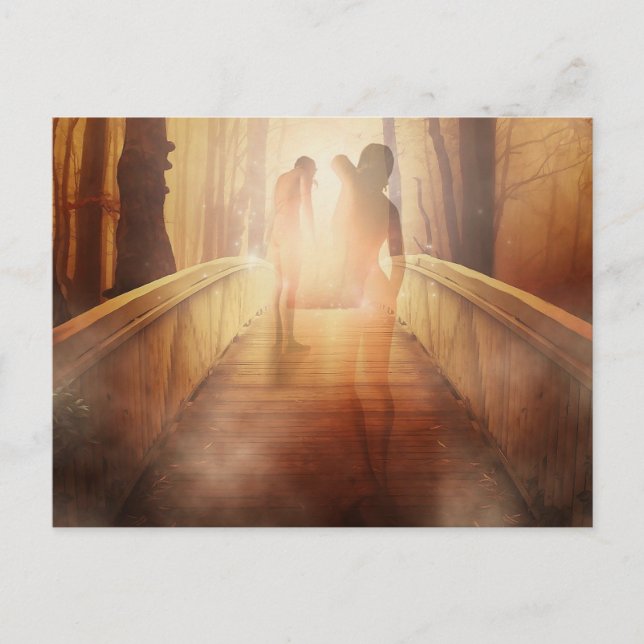 Mystisk stig vykort (Framsida)