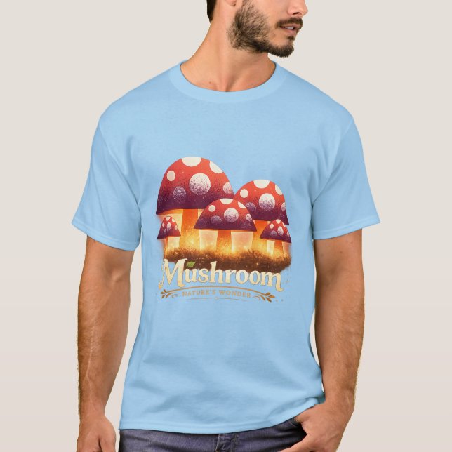 Mystisk svampglöd. t shirt (Framsida)