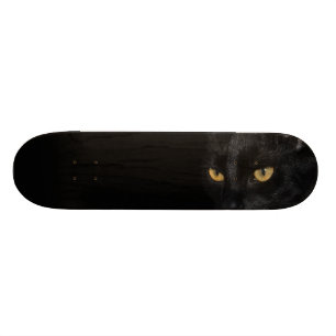 Mystisk svart kattfotografi mini skateboard bräda 18,5 cm