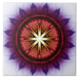 Mystisk symbolisk fraktur mönster kakelplatta