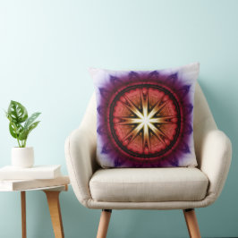 Mystisk symbolisk fraktur mönster kudde