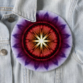 Mystisk symbolisk ryggstödsornament knapp