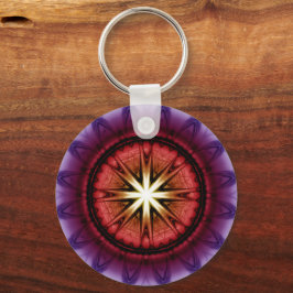 Mystisk symbolisk ryggstödsornament nyckelring