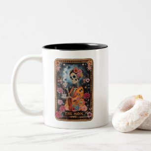 Mystisk Tarotkort Den Roliga Mamma Två-Tonad Mugg