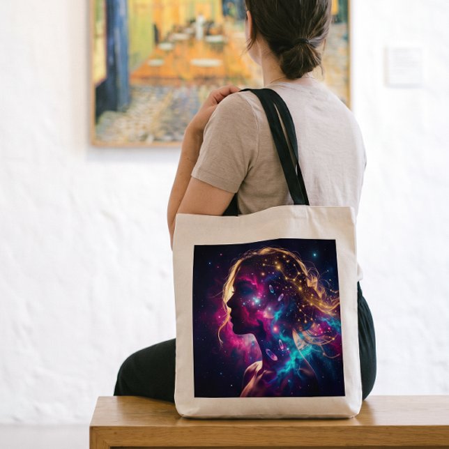 Mystisk Tarotkort Kosmisk Mån Dam Tygkasse (Skapare uppladdad)
