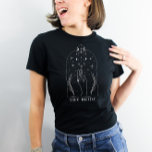 Mystisk Tarotkort Sängkantsfest Bruden T Shirt<br><div class="desc">Denna design har en mystisk tarotkortdesign med moderna himmelska typsnitt. Se hela kollektionen för fler matchande föremål!</div>