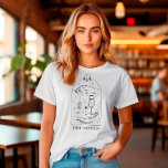 Mystisk Tarotkort Sösterparty The Coven T Shirt<br><div class="desc">Denna design har en mystisk tarotkort design med moderna himmelska typsnitt. Se hela kollektionen för fler matchande artiklar!</div>