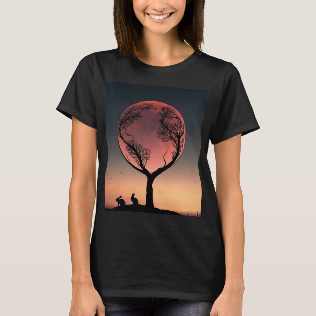 Mystisk Träd  T Shirt (Framsida)