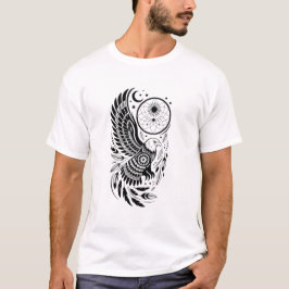 Mystisk Tribal Örn Drömfångare Andlighet T Shirt