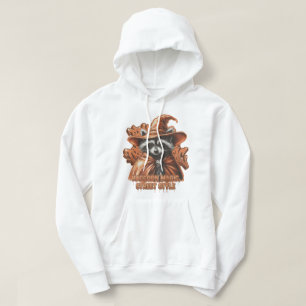Mystisk Tvättbjörnshamn Streetwear Crop Hoodie