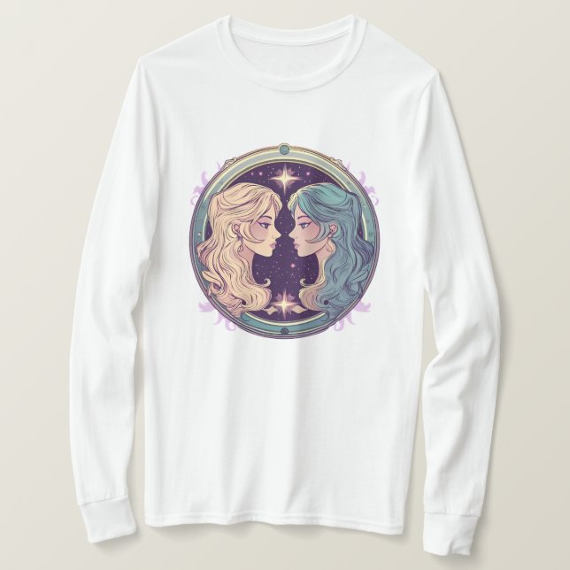 Mystisk Tvillingarnas Reflektion T Shirt (Design framsida)