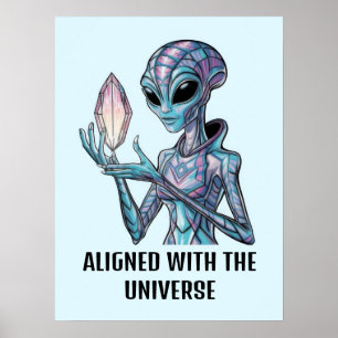 Mystisk utomjording poster