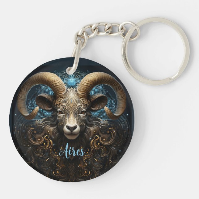 Mystisk Väduren Zodiak Konst  (Baksidan)