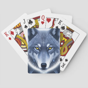Mystisk vargporträttkonst casinokort