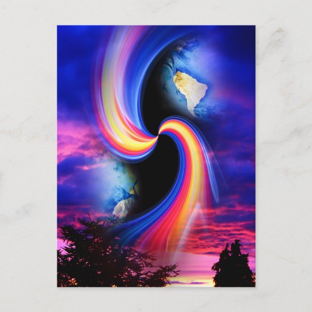 Mystisk värld 3 vykort (Framsida)