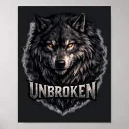 Mystisk vildmarks varg obruten | Bergsnatt Poster