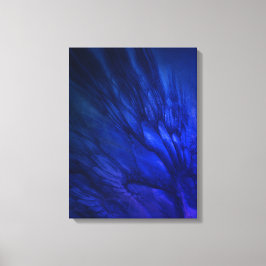 Mystisk Vingar med djupblå fjädrar Canvastryck