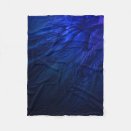 Mystisk Vingar med djupblå fjädrar Fleecefilt