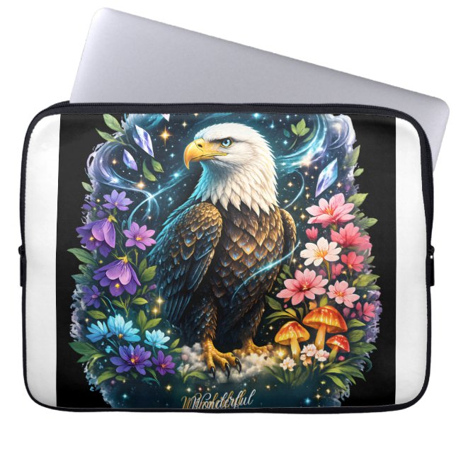 Mystisk Vitörnad iPad Smart | Laptopps Sleeve Bag  (Framsidan)