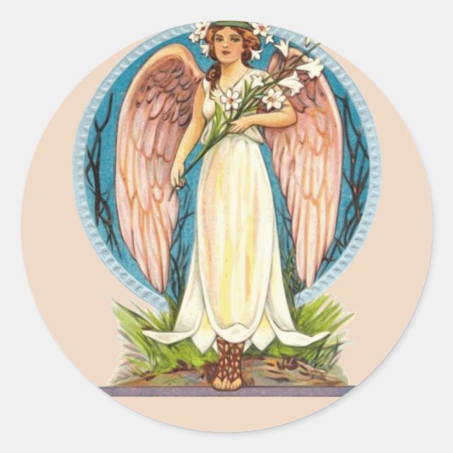 mystiska ängelklistermärken runt klistermärke (Framsida)