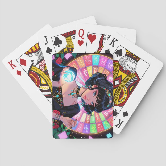 Mystiska Anime-spelkort Casinokort (Baksidan)
