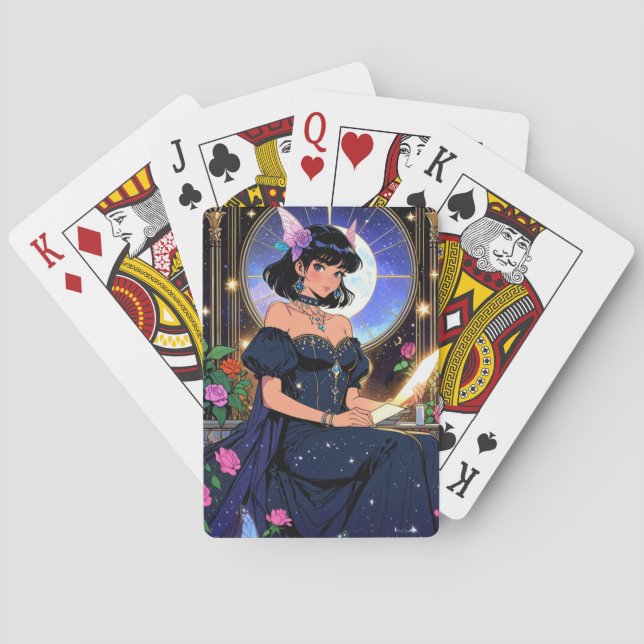 Mystiska Anime-spelkort Casinokort (Baksidan)