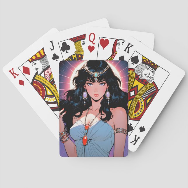 Mystiska Anime-spelkort Casinokort (Baksidan)