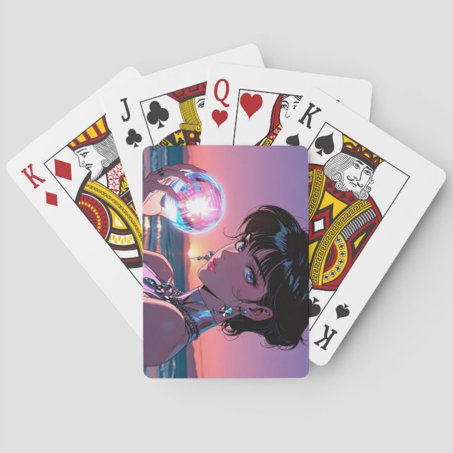 Mystiska Anime-spelkort Casinokort (Baksidan)