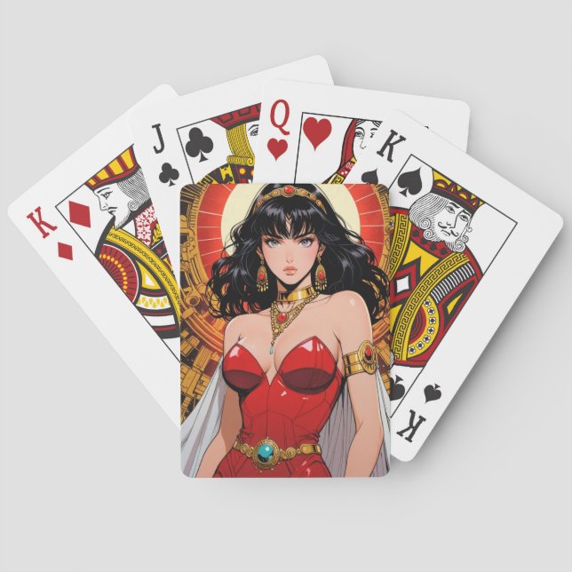 Mystiska Anime-spelkort Casinokort (Baksidan)
