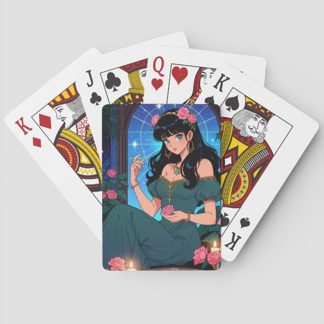 Mystiska Anime-spelkort Casinokort (Baksidan)
