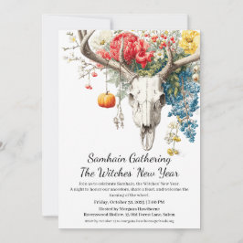 Mystiska årstider | Samhain Häxornas nya år Inbjudningar