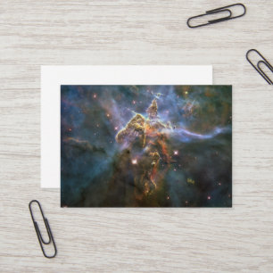 Mystiska berget i Carinanebulosan Hubble Space Visitkort