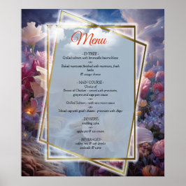 Mystiska blommor från den övernaturliga världen poster