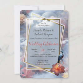 Mystiska blommor i den övernaturliga Realm Inbjudningar