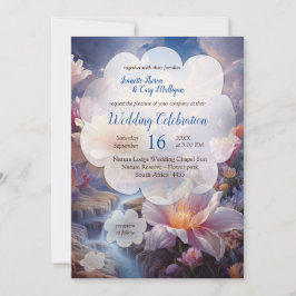 Mystiska blommor i den övernaturliga Realm Inbjudningar