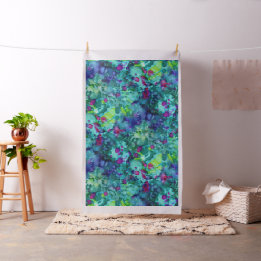 mystiska blommor under, tropiska vattenfärger: tyg