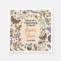 Mystiska Boho Celestiala Festsservetter