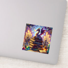 Mystiska Drakmagi Böcker Klistermärken