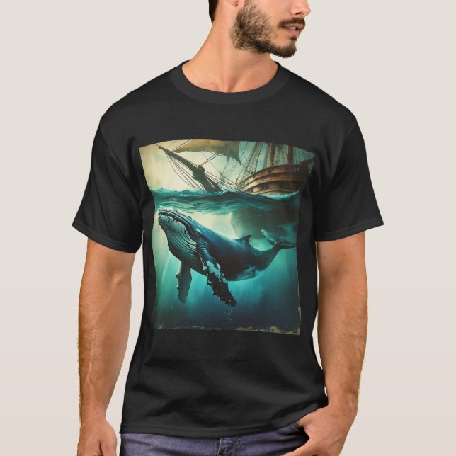Mystiska drömliknande val. t shirt (Framsida)