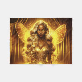 Mystiska gudinna med strålande vingar fleecefilt