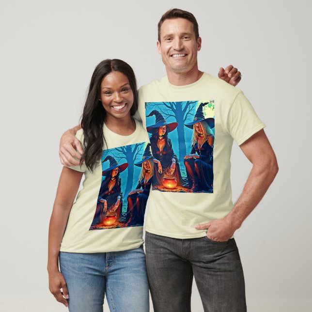 Mystiska Häxor Kokande Förtrollning T Shirt (Unisex)