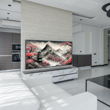 Mystiska japanska berg