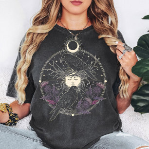 Mystiska kråkor & månens himmelska grafik t shirt