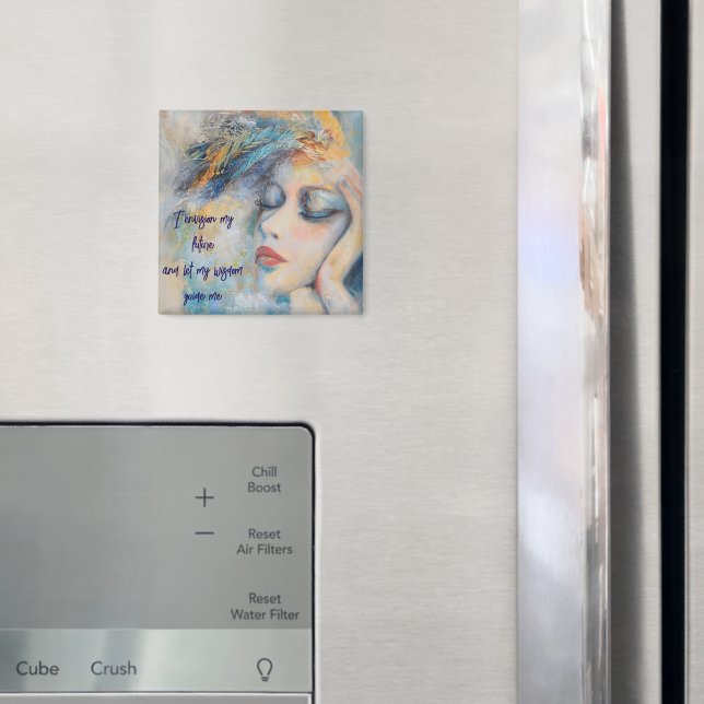 Mystiska kvinnor med fjädrar, magnet (In Situ (Fridge))