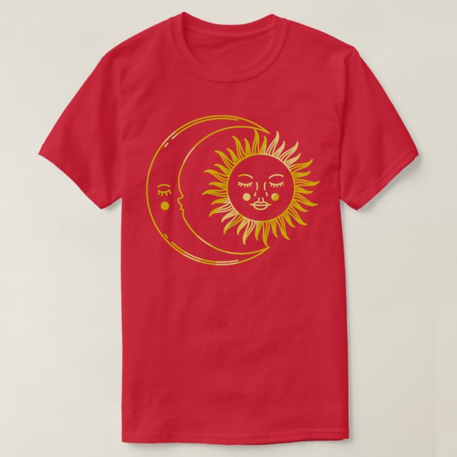 MYSTISKA MÅNE OCH SOL T SHIRT (Design framsida)