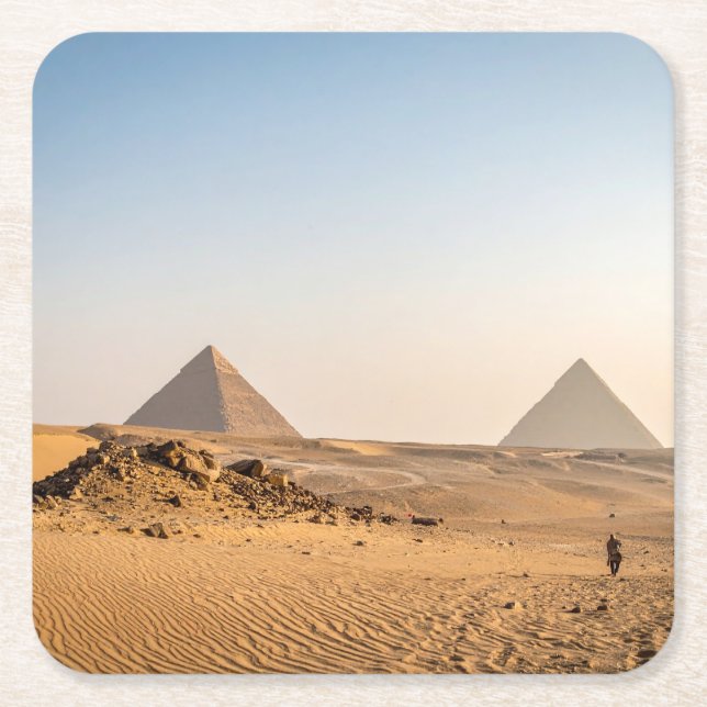 Mystiska pyramider underlägg papper kvadrat (Framsidan)