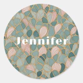 Mystiska skalor: Pastel Fantasy Runt Klistermärke