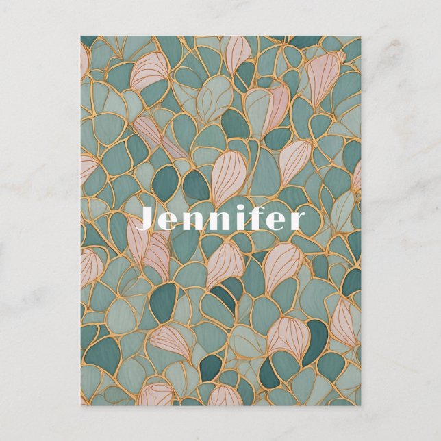 Mystiska skalor: Pastel Fantasy Vykort (Framsida)