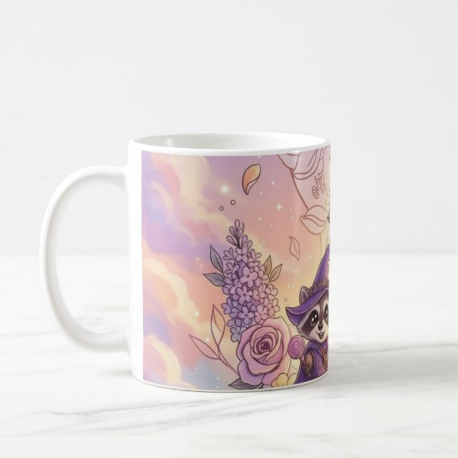 Mystiska Skogsväktare & Gyllene Blomstersvärd Fant Kaffemugg (Vänster)